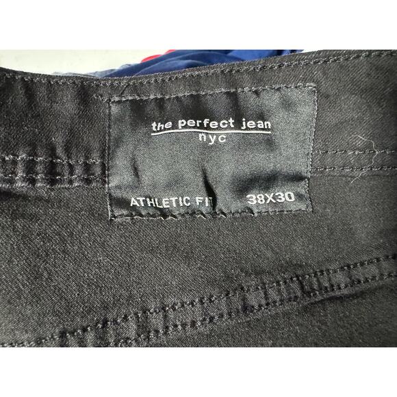 The Perfect Jean NYC F#*K Your Khakis Bandit Black Athletic Fit Pants 38x30 NEW - Picture 3 of 5